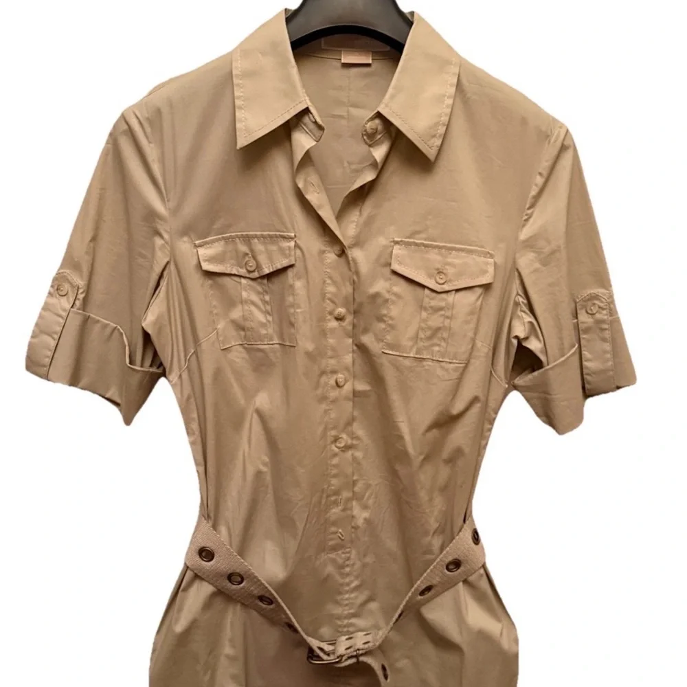 Michael Kors Tan Safari Dress
